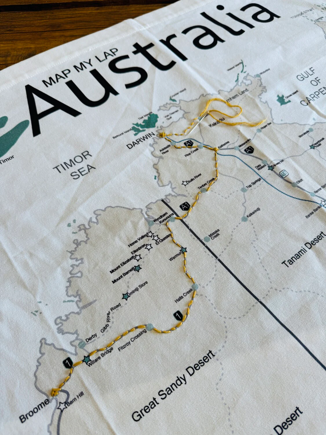 Map My Lap - Australia (Ecoluxe Travel Decor) - Image 2